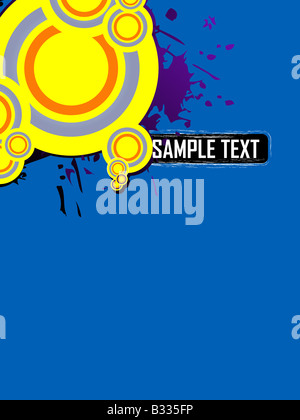 Kreise und textbox Stockfoto