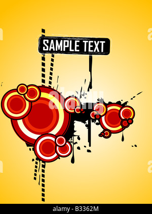 Kreise und textbox Stockfoto