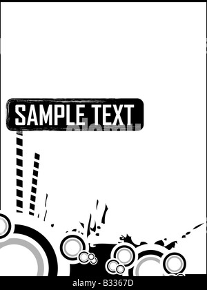 Kreise und textbox Stockfoto