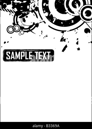 Grunge Kreise mit textbox Stockfoto