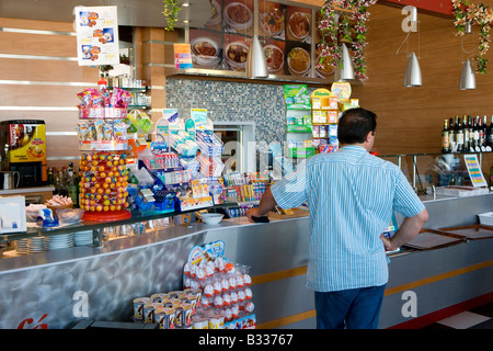 Autobahnraststätte Toskana Italien Stockfoto