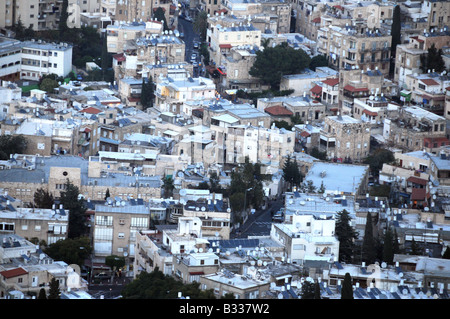 Ein Wohngebiet in der nördlichen Hafen der israelischen Stadt Haifa. Stockfoto