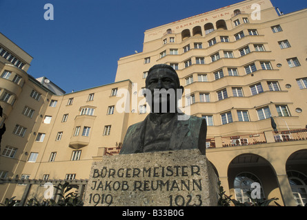 Gemeinschaft subventioniert Mietskasernen Reumannhof Stockfoto