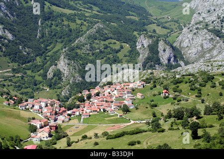 Über Sotres Picos de Europa Asturien Spanien Stockfoto