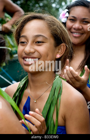 Cookinseln Rarotonga Avarua Verfassung Day Festival parade Stockfoto