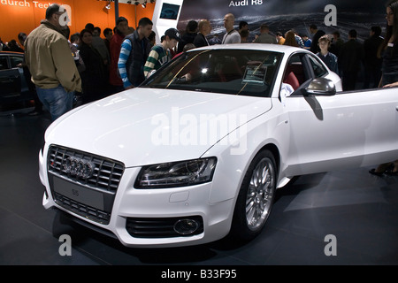 Audi S5 in Zagreb Auto Show in Kroatien vom 28.3. 2008-06. 04. 2008. Stockfoto