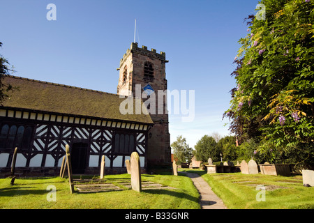 UK Cheshire Knutsford niedriger Peover St. Oswald Kirche Stockfoto