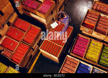 BINNEY & SMITH MACHT 1 MILLIARDE STIFTE PRO JAHR IN EASTON, PENNSYLVANIA, PFLANZE Stockfoto