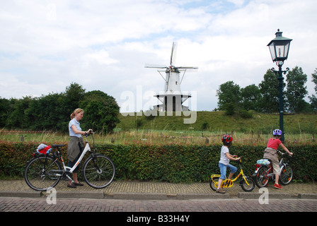 Veere Zeeland Holland Windmühle Stockfoto