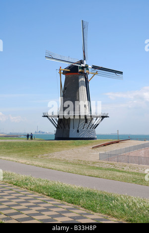 Windmühle Vlissingen-Walcheren-Zeeland-Niederlande Stockfoto