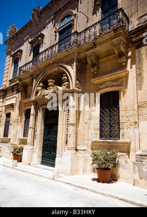 Bank Guiratale Hause des nationalen Porträts Archiv Mdina Malta Europa historisches Gebäude Stockfoto