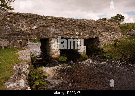 Eine alte Brücke in der Nähe Post Brücke auf Dartmoor National Park, Devon Stockfoto