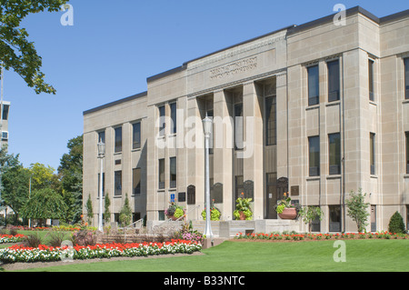 Fassade von St. Catharines Rathaus Gemeindehaus befindet sich in St. Catharines, Ontario Kanada. Stockfoto