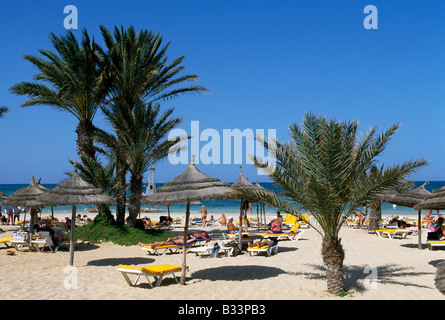 Beach in der Oase Zarzis Djerba Insel Tunesien Stockfoto