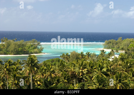 Muri Lagoon und Insel, Rarotonga, Cook-Inseln Stockfoto