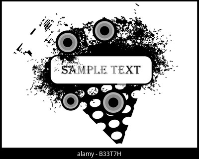 Textbox Woth Kreise Stockfoto