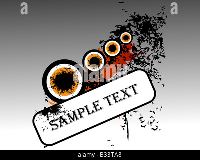 Kreise und textbox Stockfoto