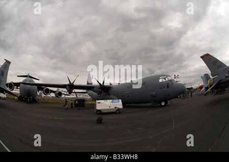 Lockheed C-130J Hercules Farnborough Air Show 2008 Stockfoto