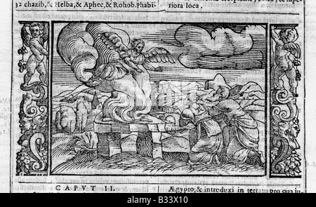 Illustration von alten Buch der Bibel gedruckt in Venedig Italien 1573 Stockfoto