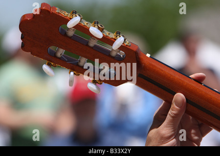 Gitarre spielen Stockfoto