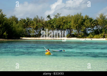 Wassersport am Muri Beach, Rarotonga, Cook-Inseln Stockfoto