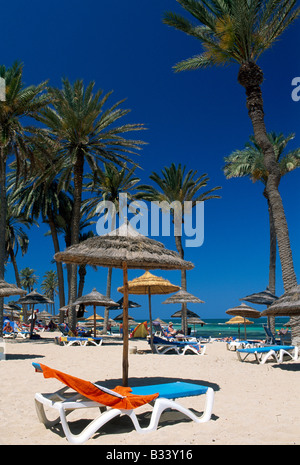 Beach in der Oase Zarzis Djerba Insel Tunesien Stockfoto