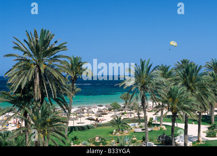 Beach in der Oase Zarzis Djerba Insel Tunesien Stockfoto