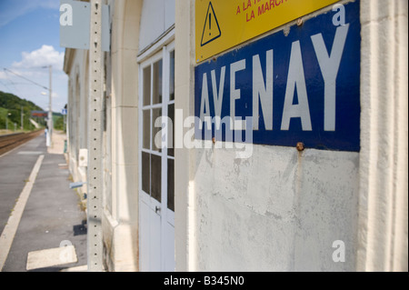 Avenay Val-d ' or-Bahnhof Champagne-Ardenne Frankreich Stockfoto