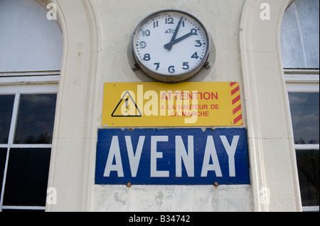 Avenay Val d ' or-Bahnhof, Champagne-Ardenne, Frankreich Stockfoto