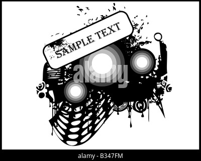 Kreise und textbox Stockfoto