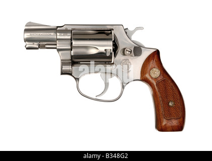 Smith und Wesson 38 Revolver Pistole Stockfoto