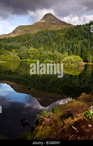 Glencoe Lochan oberhalb Glencoe Village, Lochaber, Schottland. Stockfoto