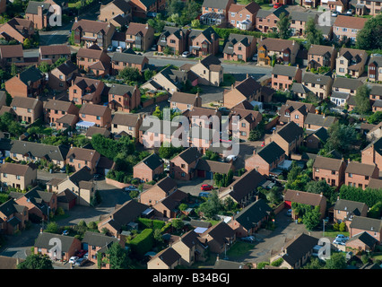 Luftaufnahme des modernen Wohnsiedlung in Norfolk, england Stockfoto