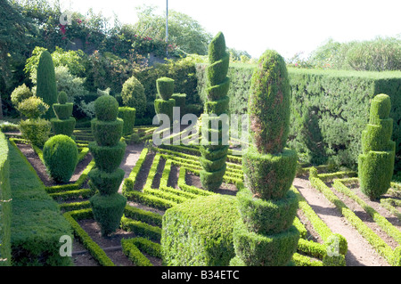 Formalen Einstellung Topiary Garten Stockfoto