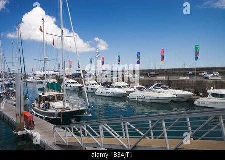 Marina in Saint Peter Port, Guernsey Stockfoto