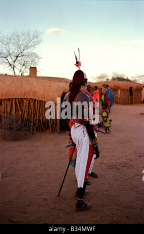 Kenia, Laikipia Plateau. Laikipiak Massai Stockfoto