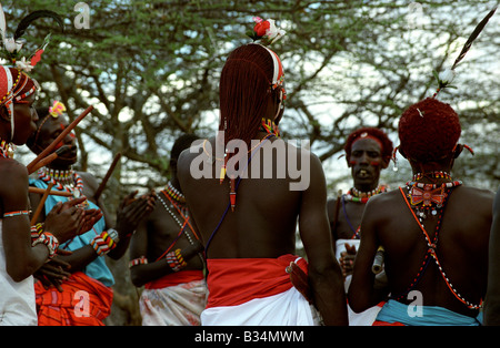 Kenia, Laikipia Plateau. Laikipiak Massai Stockfoto