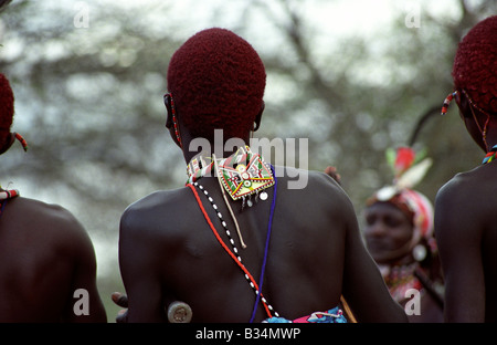 Kenia, Laikipia Plateau. Laikipiak Massai Stockfoto