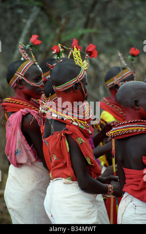 Kenia, Laikipia Plateau. Laikipiak Massai Stockfoto