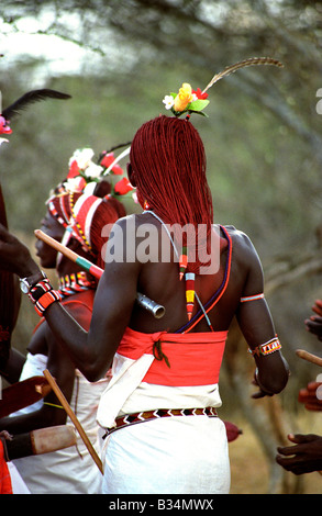 Kenia, Laikipia Plateau. Laikipiak Massai Stockfoto