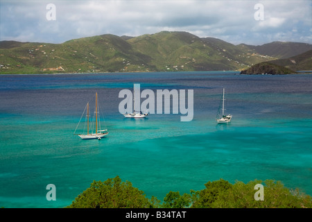 British Virgin Islands in der Sir Francis Drake Kanal von St John in den US Virgin Islands Stockfoto