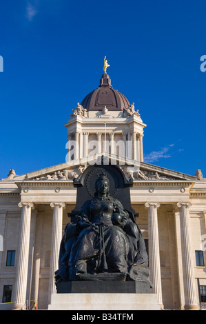 Das äußere der Manitoba gesetzgebenden Gebäude in Winnipeg, Manitoba Kanada Stockfoto