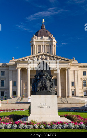 Das äußere der Manitoba gesetzgebenden Gebäude in Winnipeg, Manitoba Kanada Stockfoto