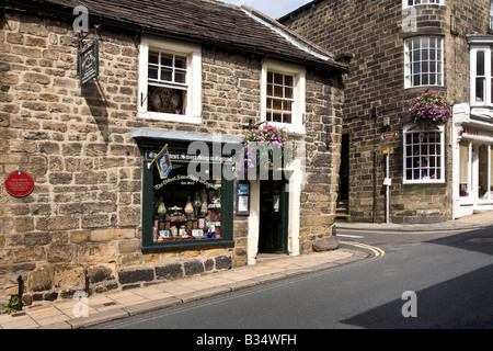 "Die älteste Konditorei in England" in Pateley Bridge, North Yorkshire, Großbritannien Stockfoto