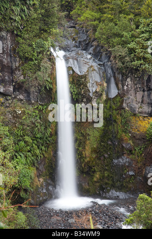 Dawson Falls auf der Seite Mt Taranaki Egmont National Park Taranaki Nordinsel Neuseeland Stockfoto