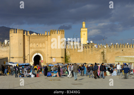 Bab el Mahrouk Fes Fes el Bali medina Stockfoto