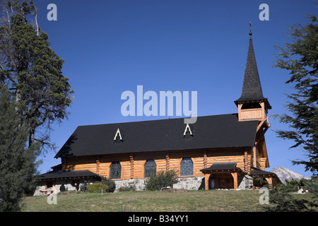 San Edward Chapel in San Carlos de Bariloche, Patagonien in Argentinien. Stockfoto