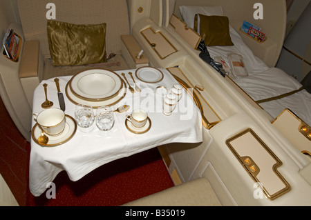 First Class Air India Boeing 777-300ER Farnborough Air Show 2008 Stockfoto