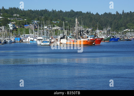 Angelboote/Fischerboote in Yaquina Bay, Oregon Stockfoto
