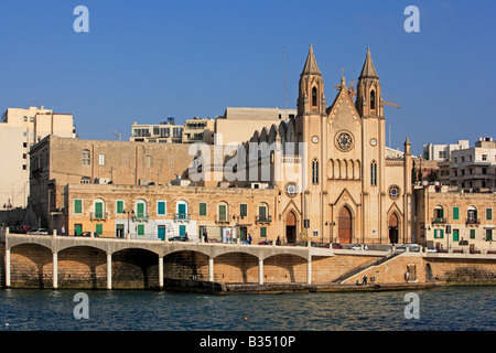 Karmeliterkirche, Tower Road, Sliema, Malta Stockfoto